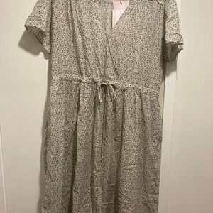 Floral Print Wrap Dress